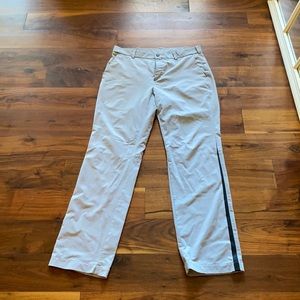 Nike golf pants grey and black. Minor scuffs on pant.